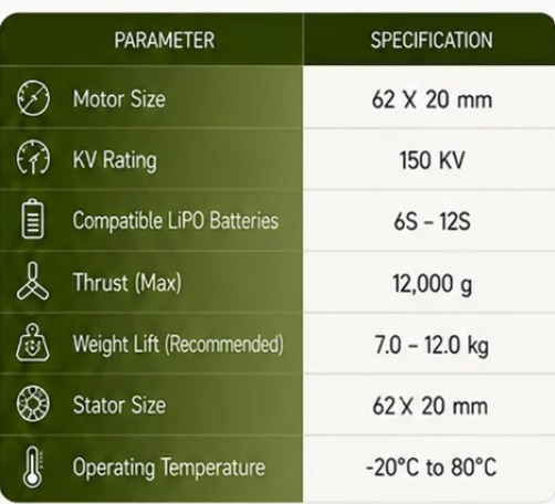 Motor 3 Specifications